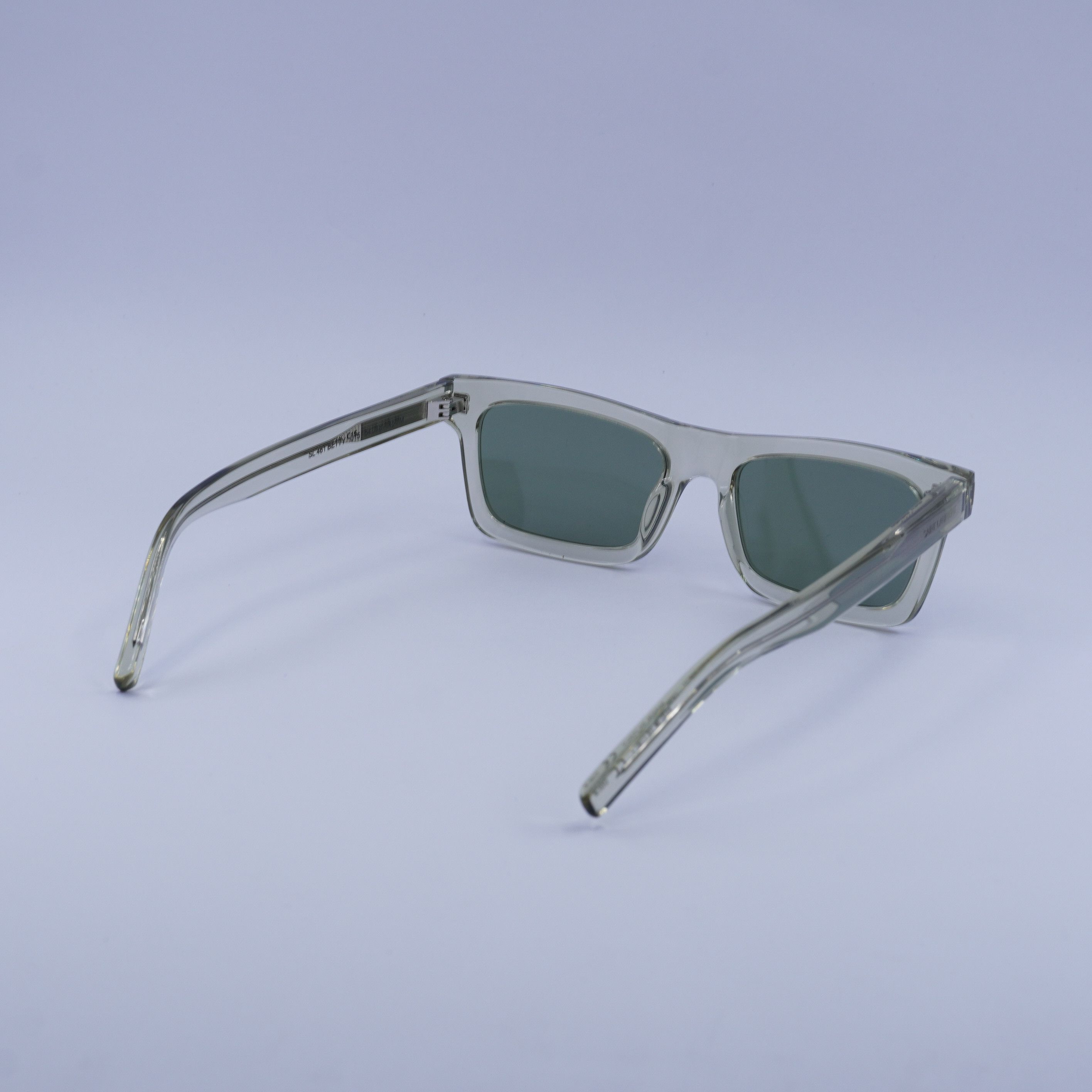 Saint Laurent Paris Saint Laurent SL461 BETTY 015 Sunglasses Green Rectangle Size ONE SIZE - 4 Thumbnail