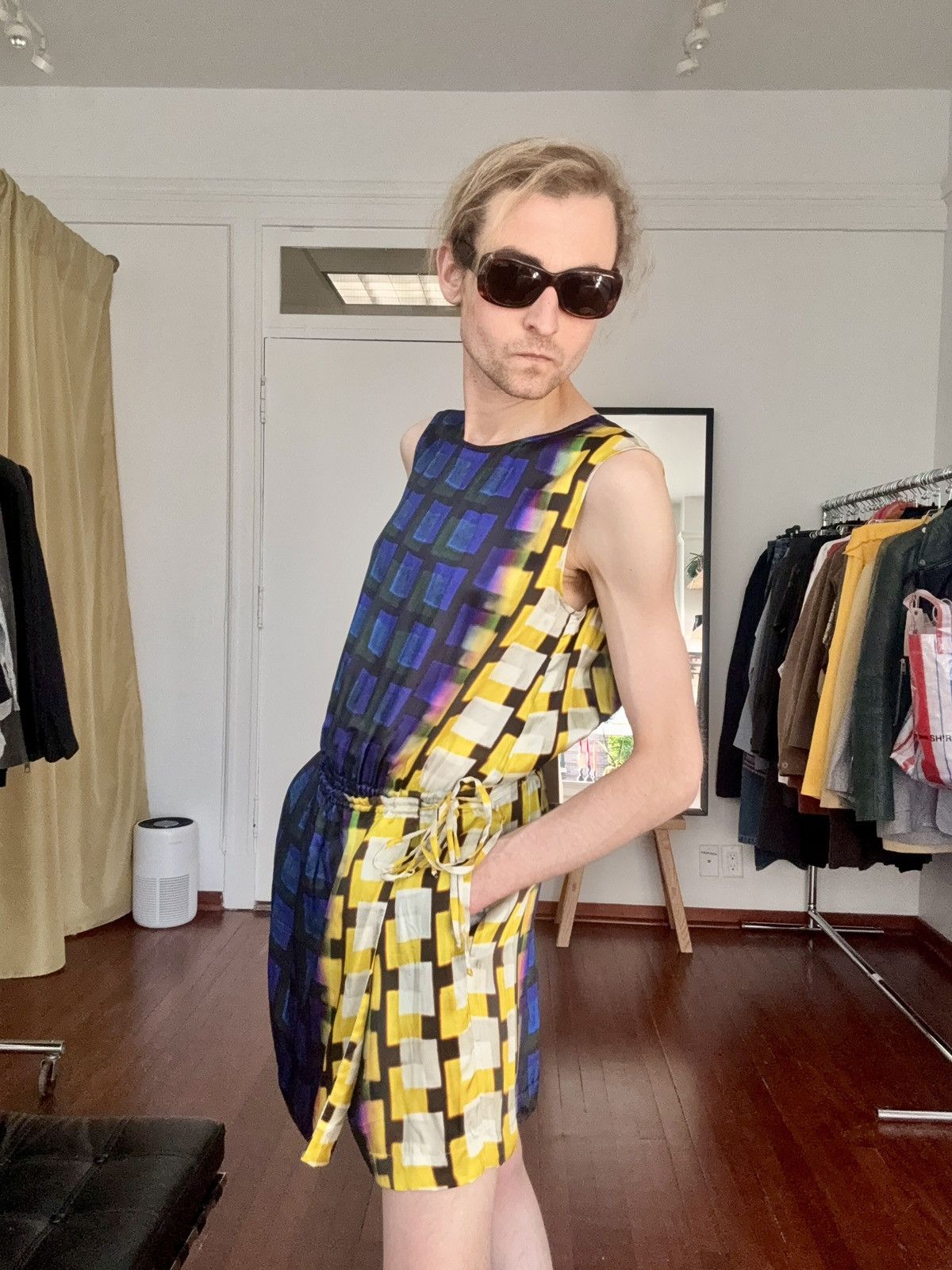 Dries Van Noten Dries Van Noten SS21 Len Lye Printed Romper w/ Apron Skirt Size 26" / US 2 / IT 38 - 19 Thumbnail