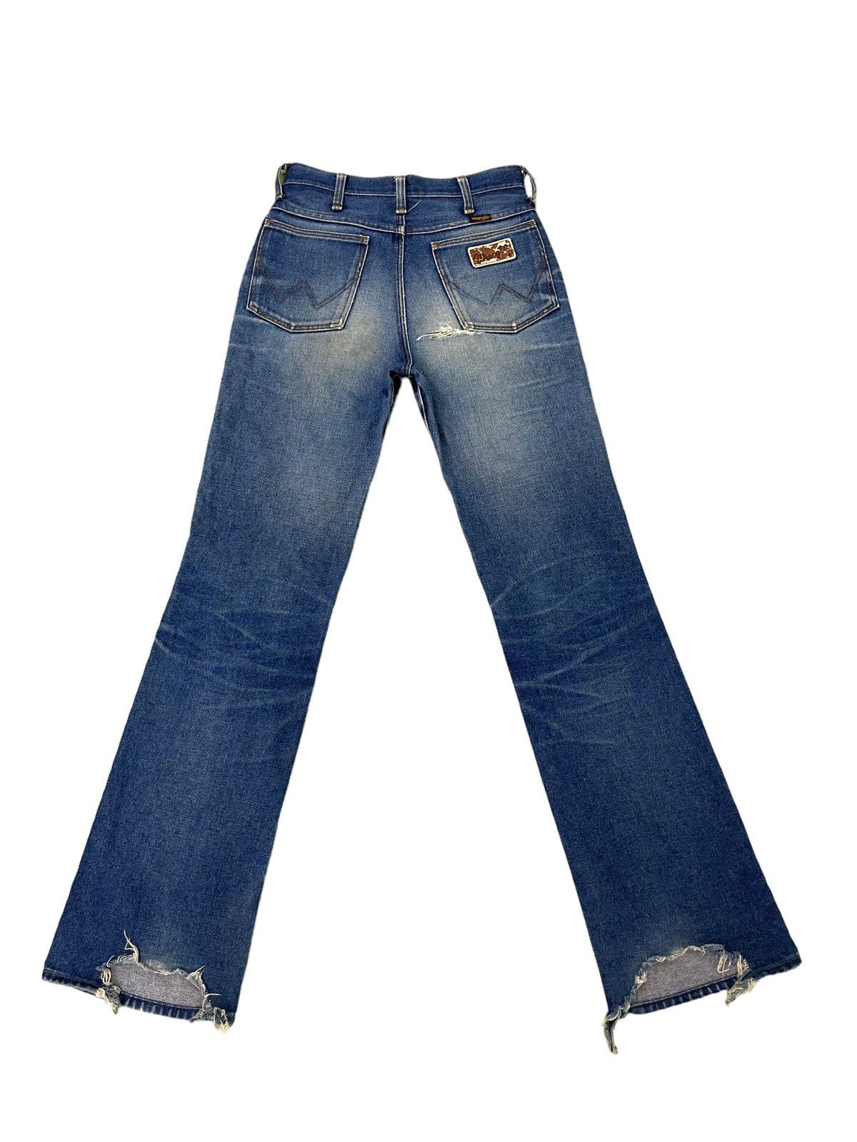 Wrangler Flare Jeans Vtg Wrangler USA Distress Boot Cut 7🟦5 Size US 28 / EU 44 - 11 Thumbnail