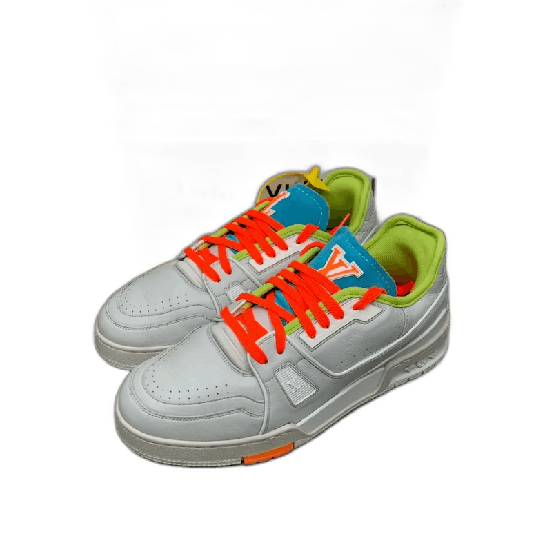 Louis Vuitton Limited Edition LV Trainers Paris Grey Orange-yf Size US 7 / EU 40 - 1 Thumbnail