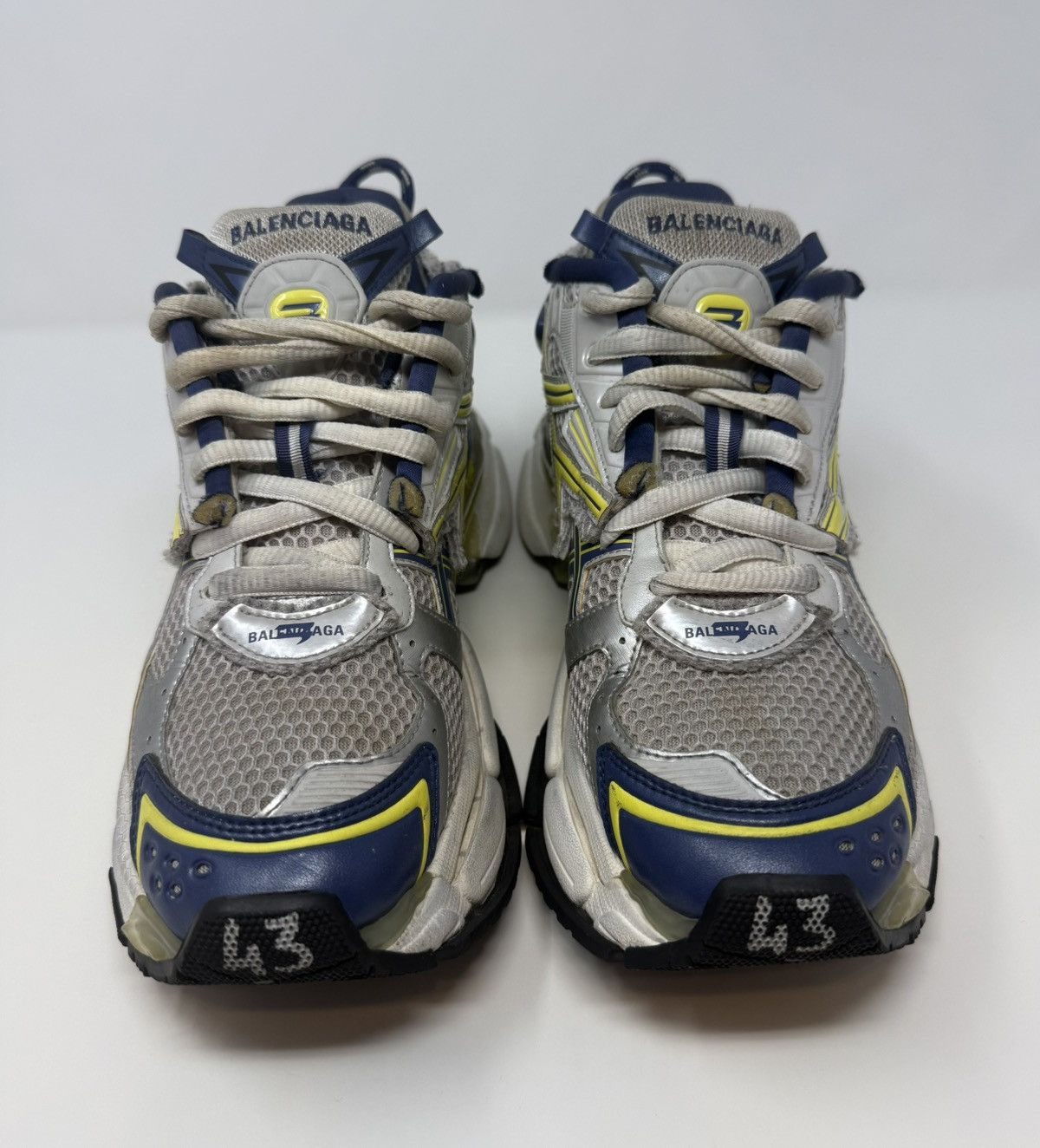 Balenciaga Balenciaga Runner Sneaker Blue/Yellow Size US 10 / EU 43 - 2 Thumbnail