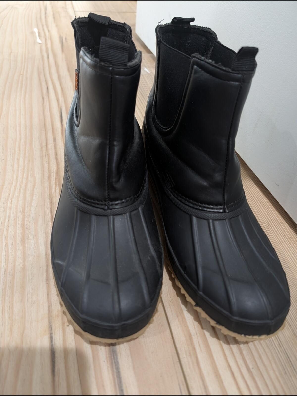 HIDEAWAYS HISEA Black Chelsea-Style Winter Rain Boots Size US 10 / IT 40 - 7 Thumbnail
