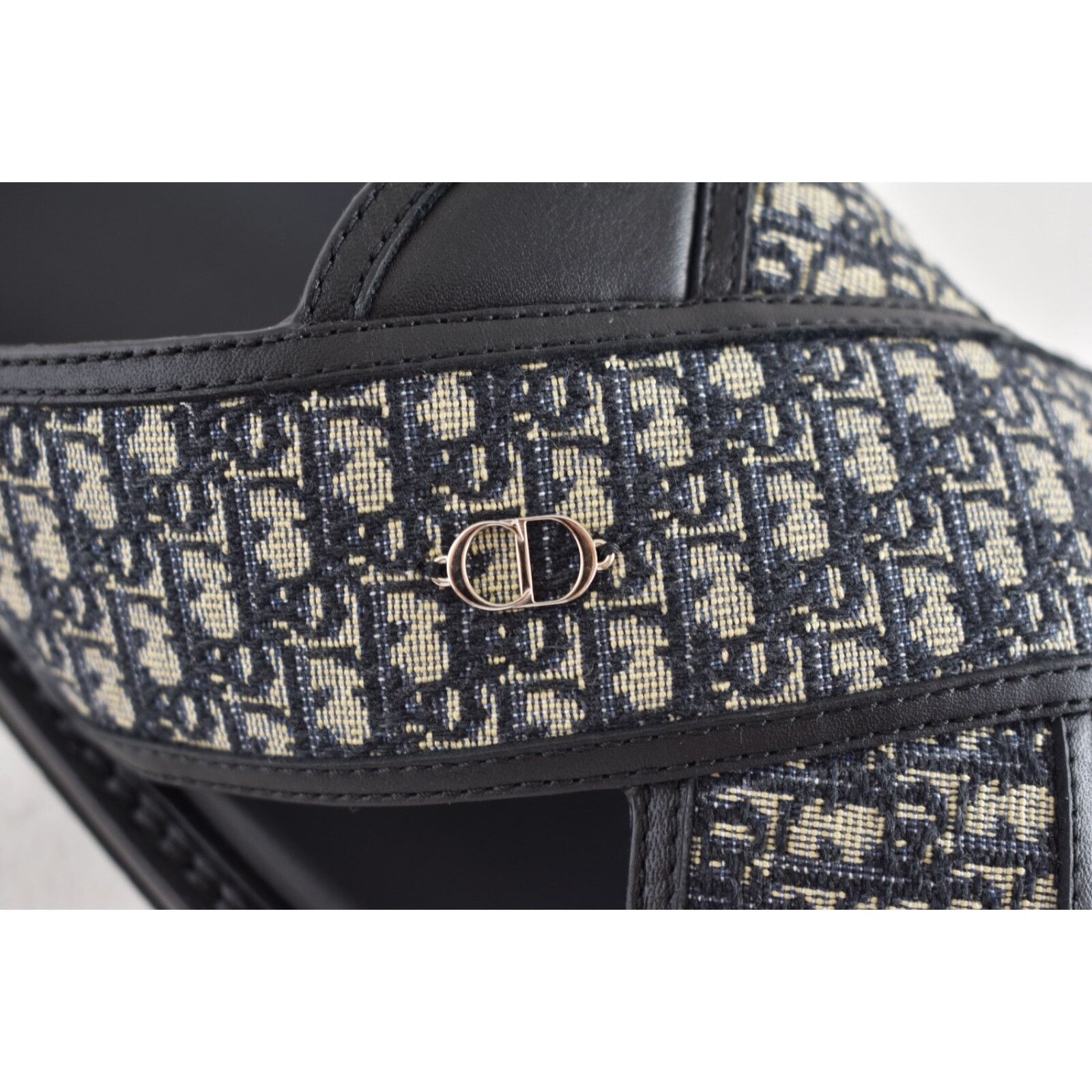 Dior Dior Mens Aqua Oblique Jacquard Logo Slide Slip On 42 9 Size US 9 / EU 42 - 8 Thumbnail