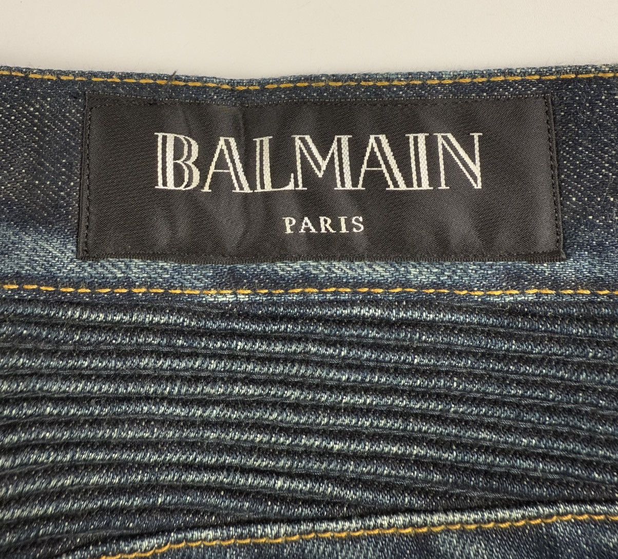 Balmain Balmain Biker Denim Size US 31 - 6 Thumbnail