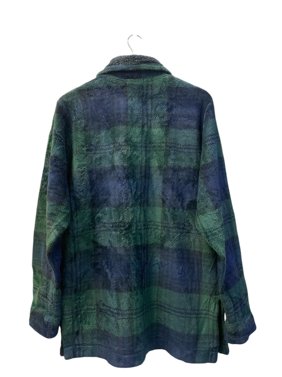 L.L. Bean × Vintage Vintage L.L Bean Checkered Fleece Jacket Size S / US 4 / IT 40 - 9 Thumbnail