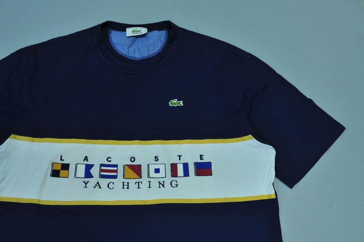 Lacoste Vintage Lacoste Yachting t-shirt rare y2k Size US XXL / EU 58 / 5 - 4 Thumbnail
