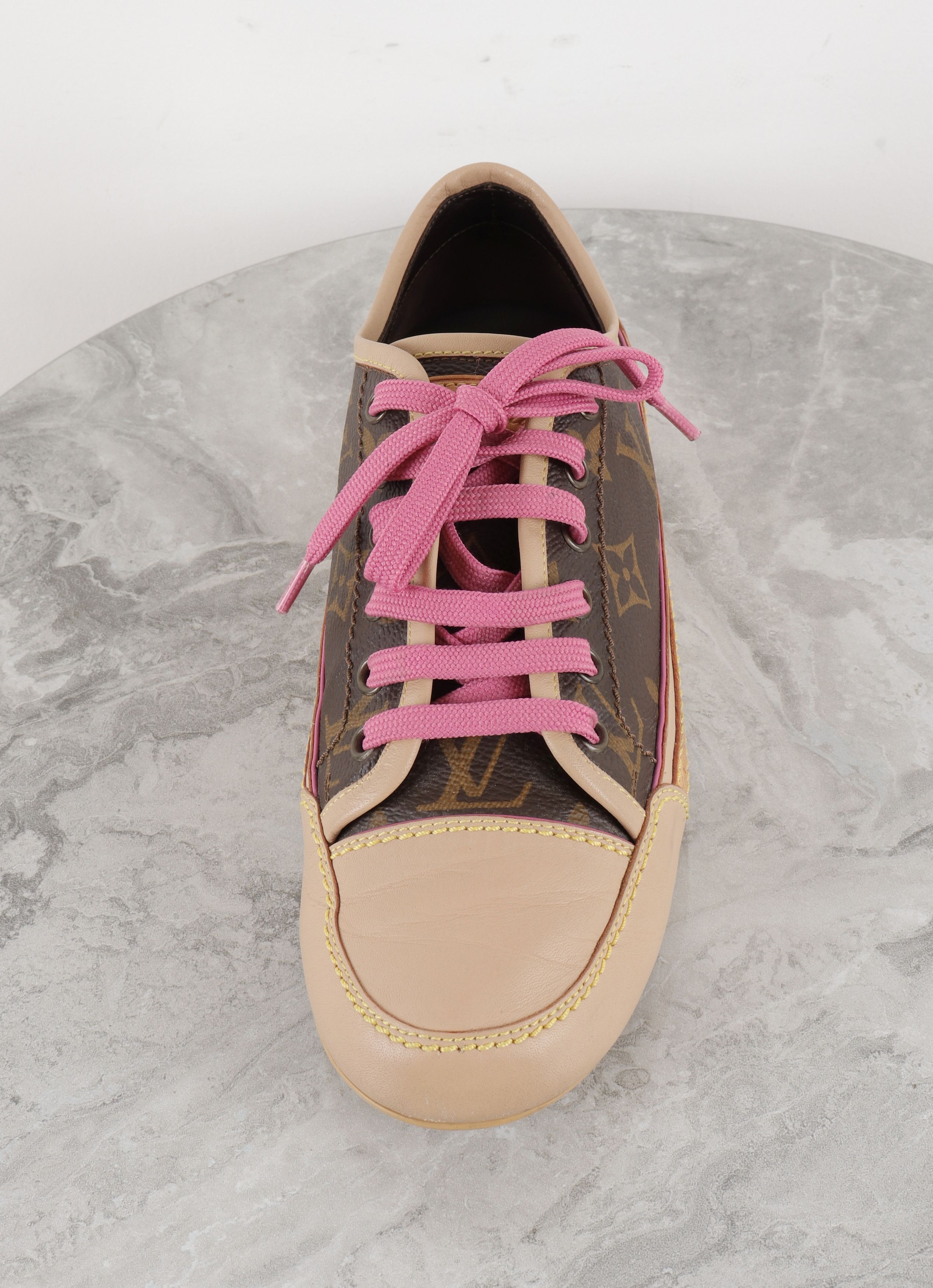 Louis Vuitton Louis Vuitton Leather Brown Monogram Sneakers Size US 6 / IT 36 - 17 Thumbnail
