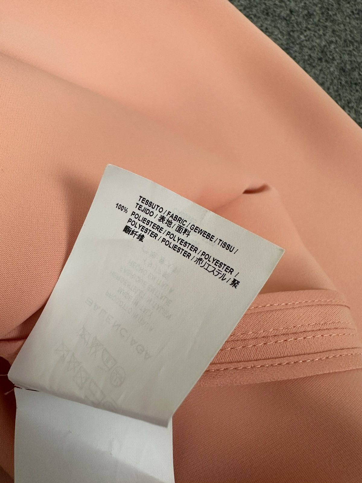 Balenciaga Balenciaga S/S15 Pleated Polyester Peach Long Sleeve Blouse Size XS / US 0-2 / IT 36-38 - 13 Thumbnail