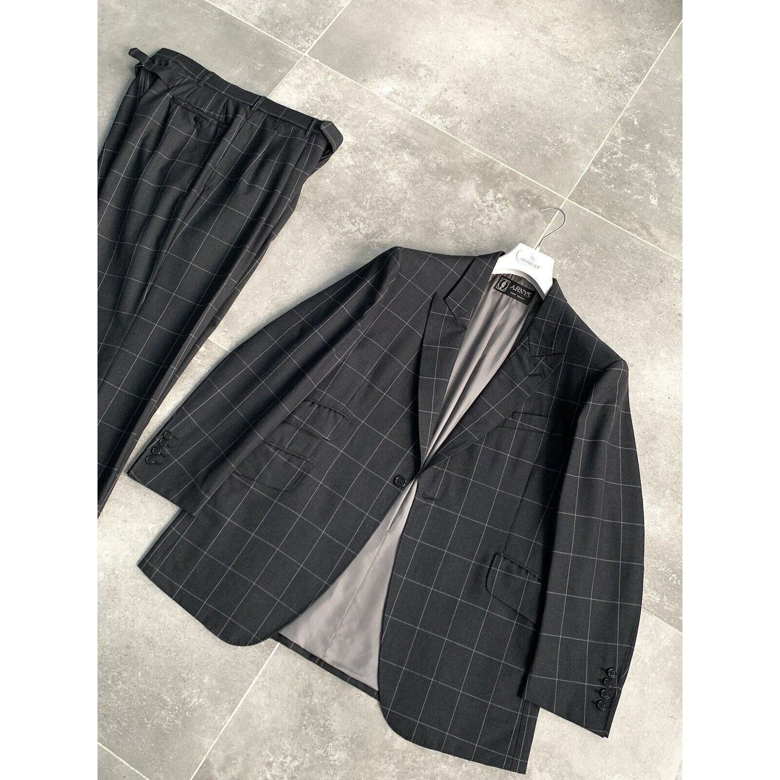 Designer × Vintage Men's ARNYS PARIS Bespoke Suit Blazer Trousers EU 50 UK 40 Size 50S - 2 Thumbnail