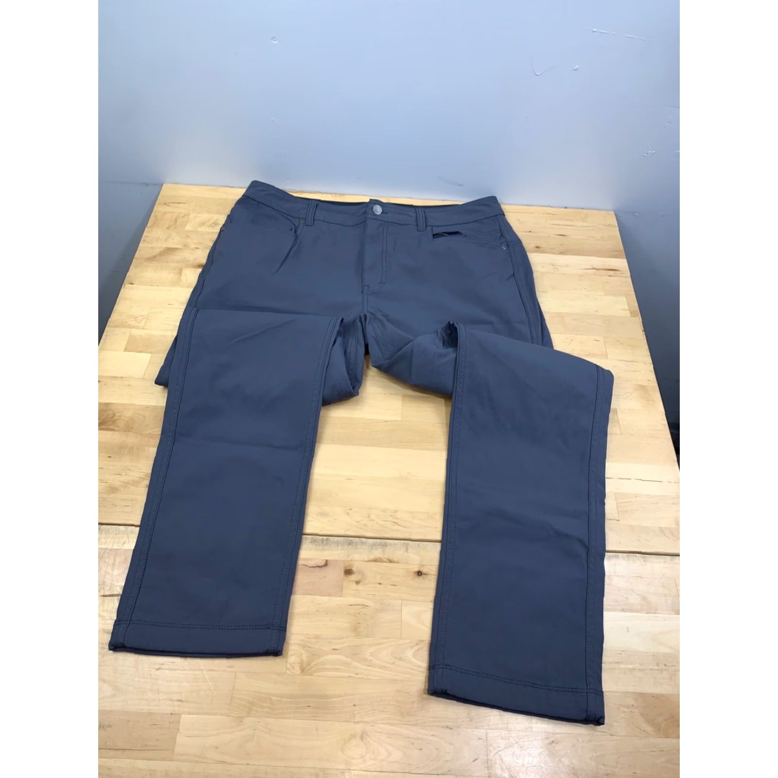 Vintage Western Rise Evolution Slim Pants Men 34x31 Gray Casual Outdoor Slim Chino Flat Front 11136 Size US 34 / EU 50 - 2 Thumbnail
