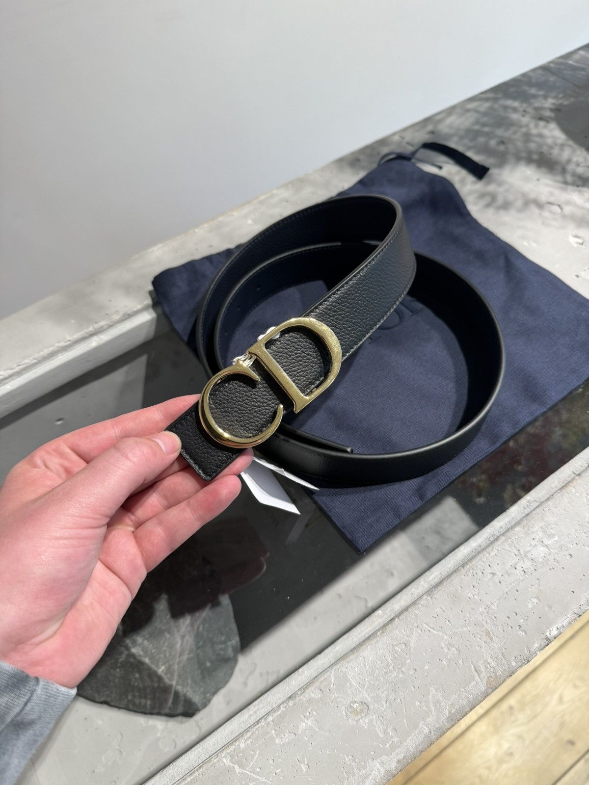 Dior BNWT Dior "CD" Reversibel belt Size 40 - 2 Thumbnail