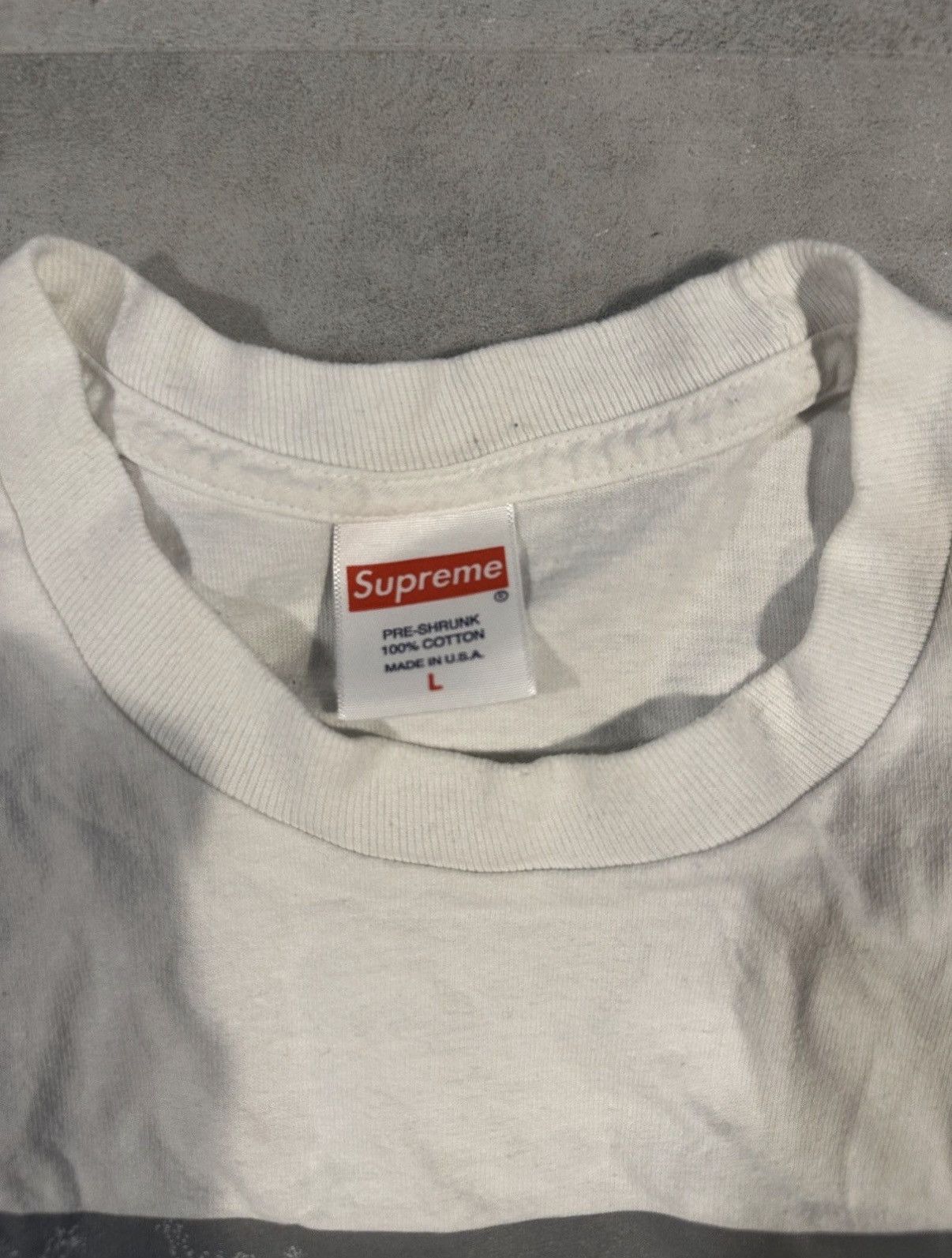 Supreme Supreme D'Hiver T-Shirt Weiß Herren - FW19 Size US L / EU 52-54 / 3 - 2 Thumbnail