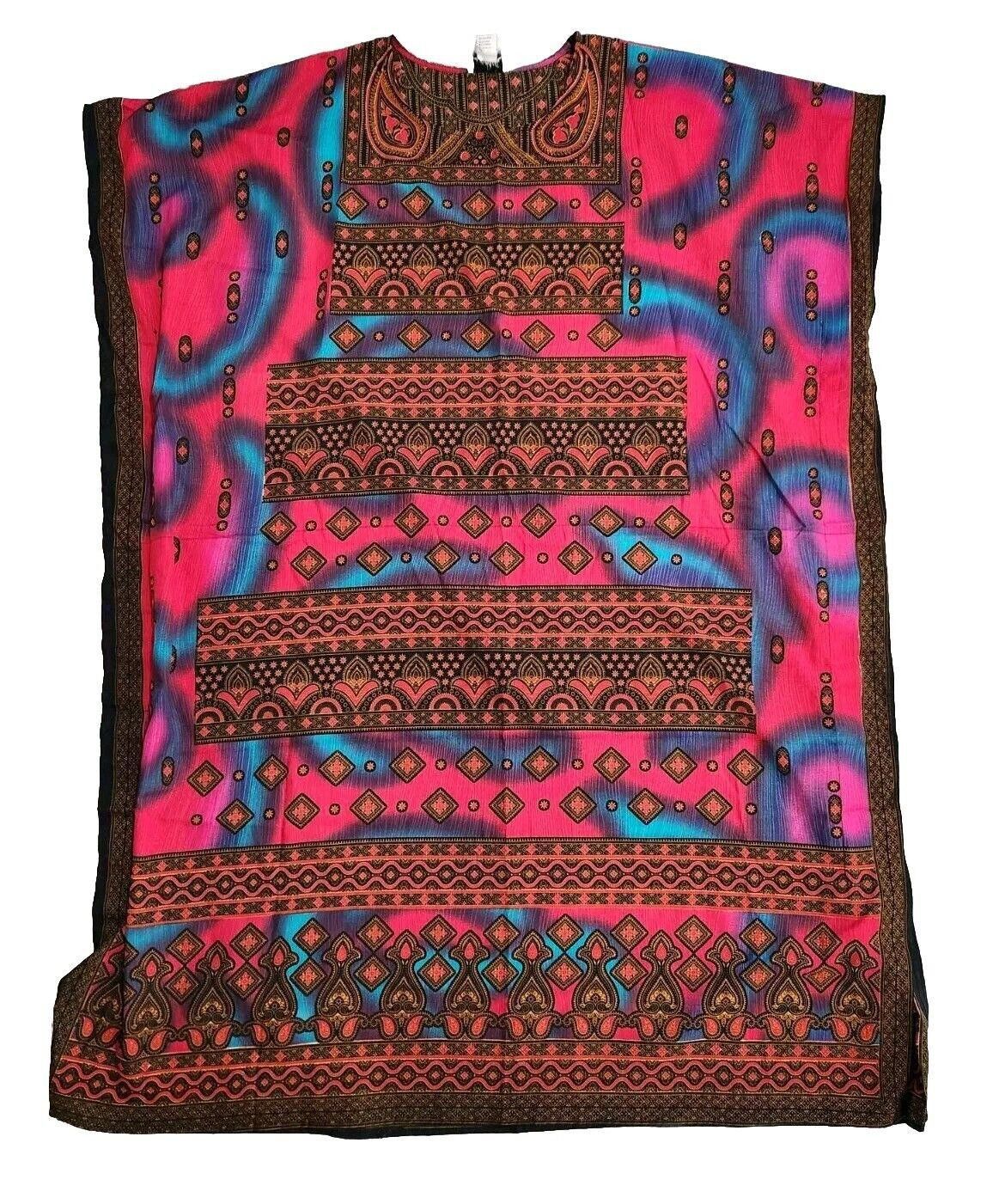 Designer Metropolitan Caftan Kaftan Mumu One Size Vintage Ethnic Size ONE SIZE - 2 Thumbnail