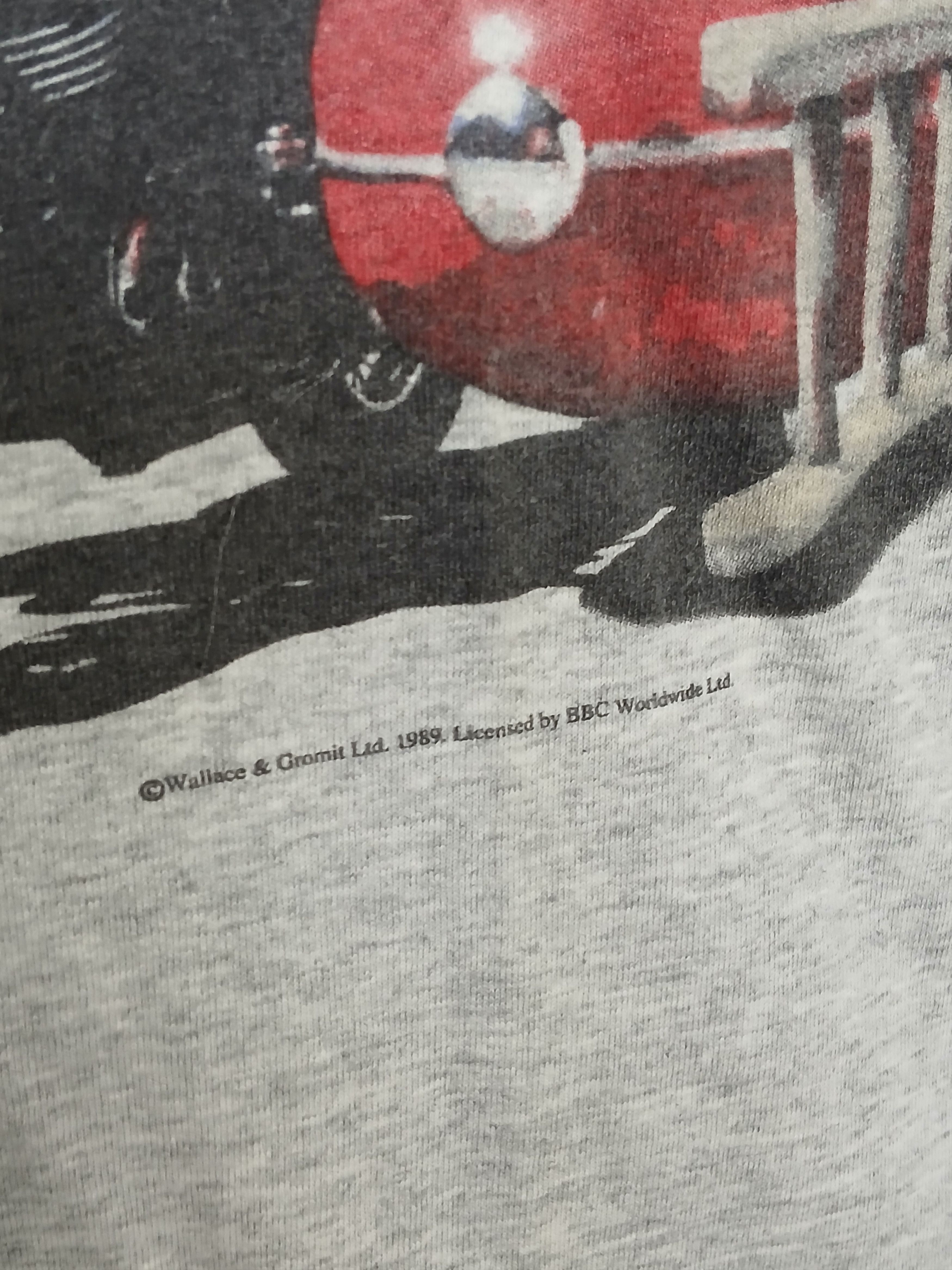 Cartoon Network × Vintage Vintage Wallace And Gromit Single Stitch T-Shirt Size US XL / EU 56 / 4 - 4 Thumbnail