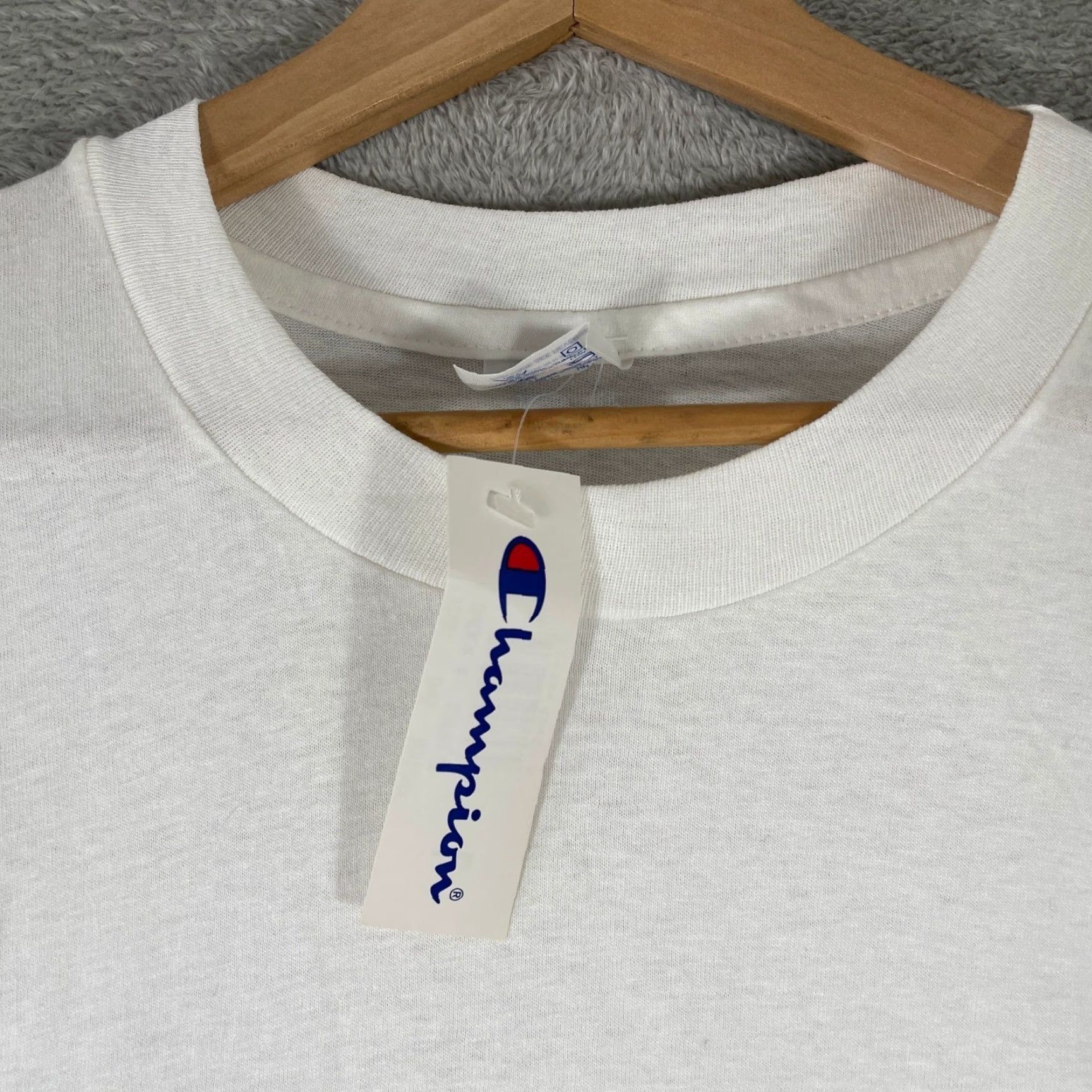 Champion VINTAGE Champion Shirt Mens L White 1996 Atlanta Olympics 100th Anniversary Crew Neck Short Sleeve T-Shirt Size US L / EU 52-54 / 3 - 3 Thumbnail