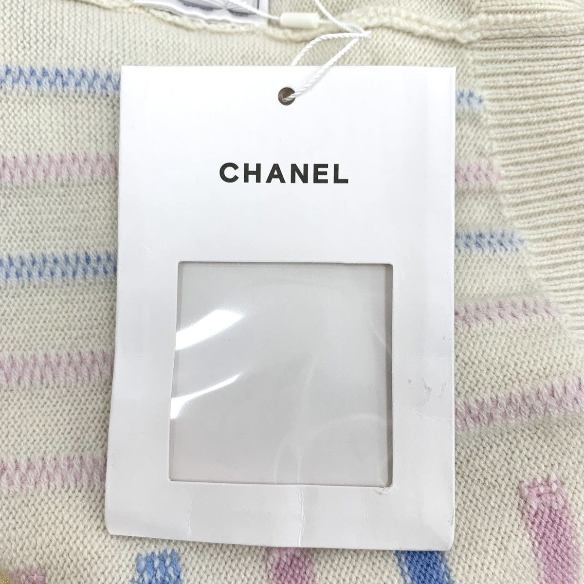 Chanel Chanel Stripe Cashmere Short Sleeve Knit Sweater K26WX Size XS / US 0-2 / IT 36-38 - 7 Thumbnail