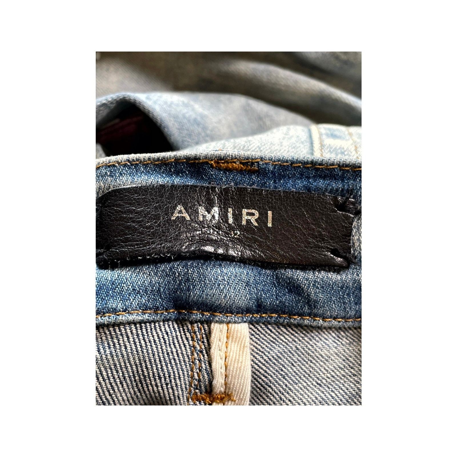 Amiri Amiri Tie Dye Patchwork Light Wash & Multicolor Jeans Size US 32 / EU 48 - 5 Thumbnail