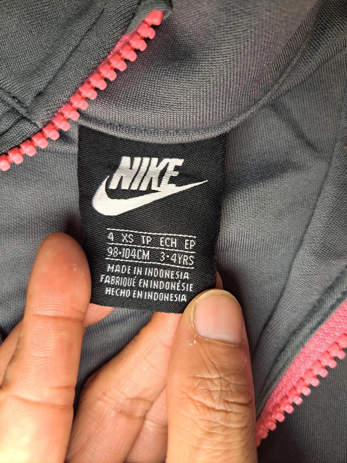 Nike Nike Activewear Jacket Girls XS 3-4 Years Gray Pink Full Zip Size XS / US 0-2 / IT 36-38 - 2 Thumbnail