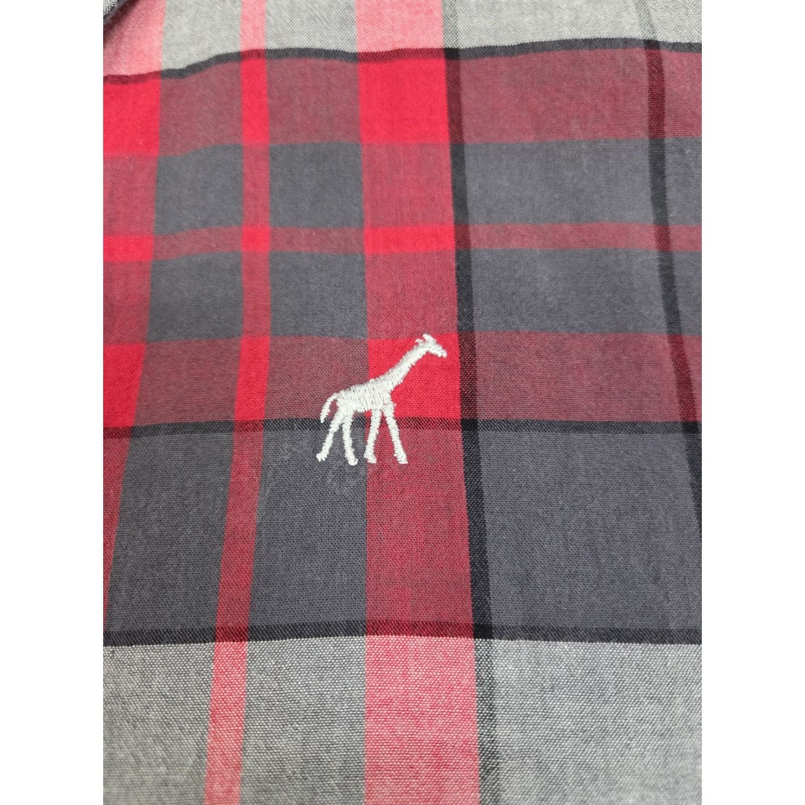 Vintage LRG Shirt Mens Short Sleeve Button-Up Red/Grey Plaid Size L 42in Chest Size US L / EU 52-54 / 3 - 5 Thumbnail