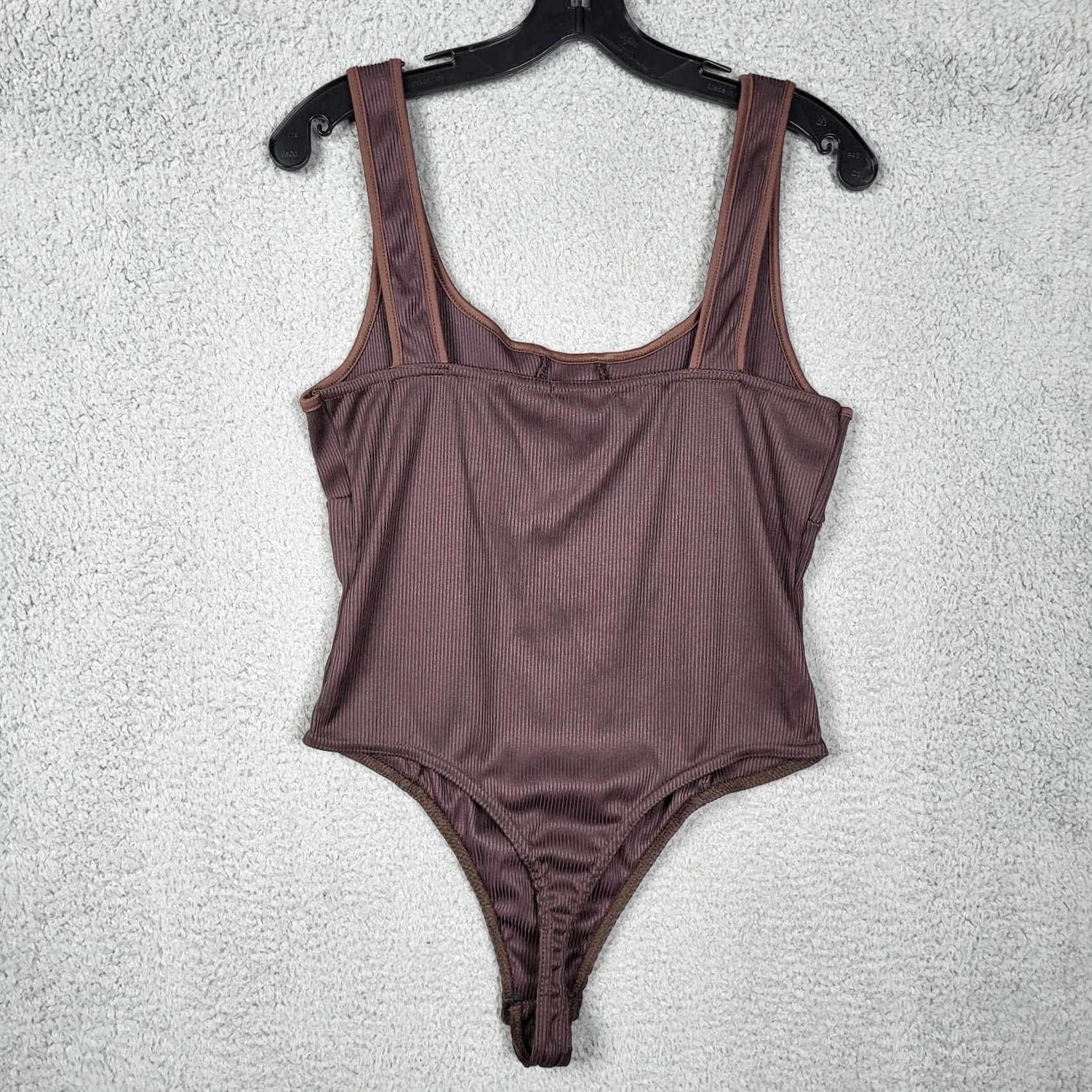 PrettyLittleThing Pretty little thing Women's ribbed bodysuit Tank top Sleeveless Size 8 Red Solid Regular All Seasons Womens Size M / US 6-8 / IT 42-44 - 5 Thumbnail