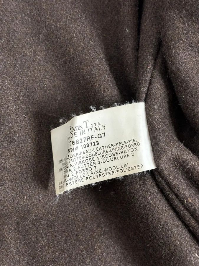 Armani 2000s Armani Biker Brown Faded Leather Jacket Size US L / EU 52-54 / 3 - 12 Thumbnail