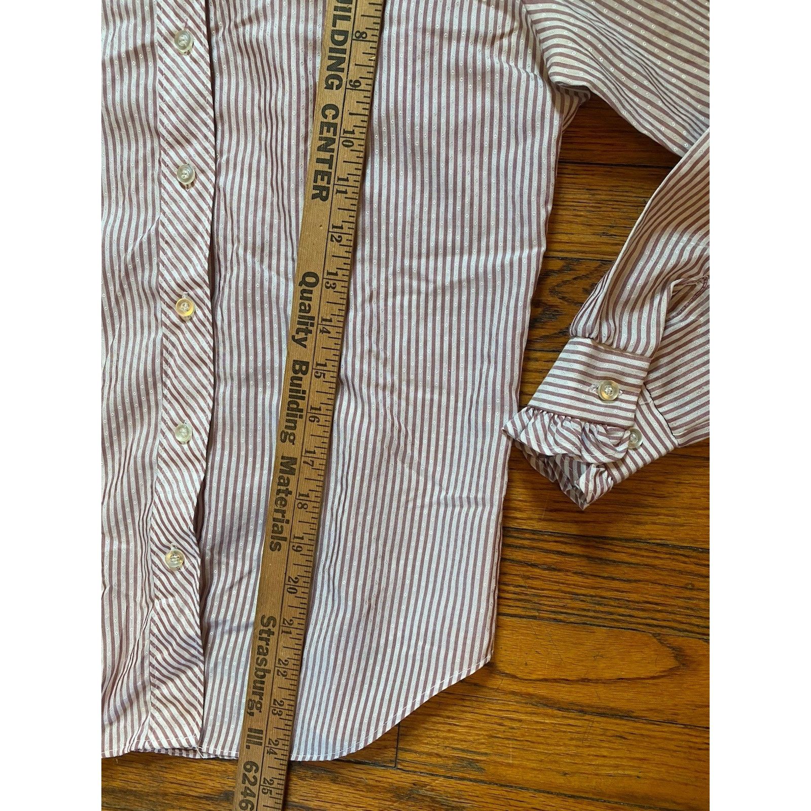 Sears VTG Sears Ruffle Top Women’s Junior 7 Button Shirt Burgundy Size S / US 4 / IT 40 - 7 Thumbnail