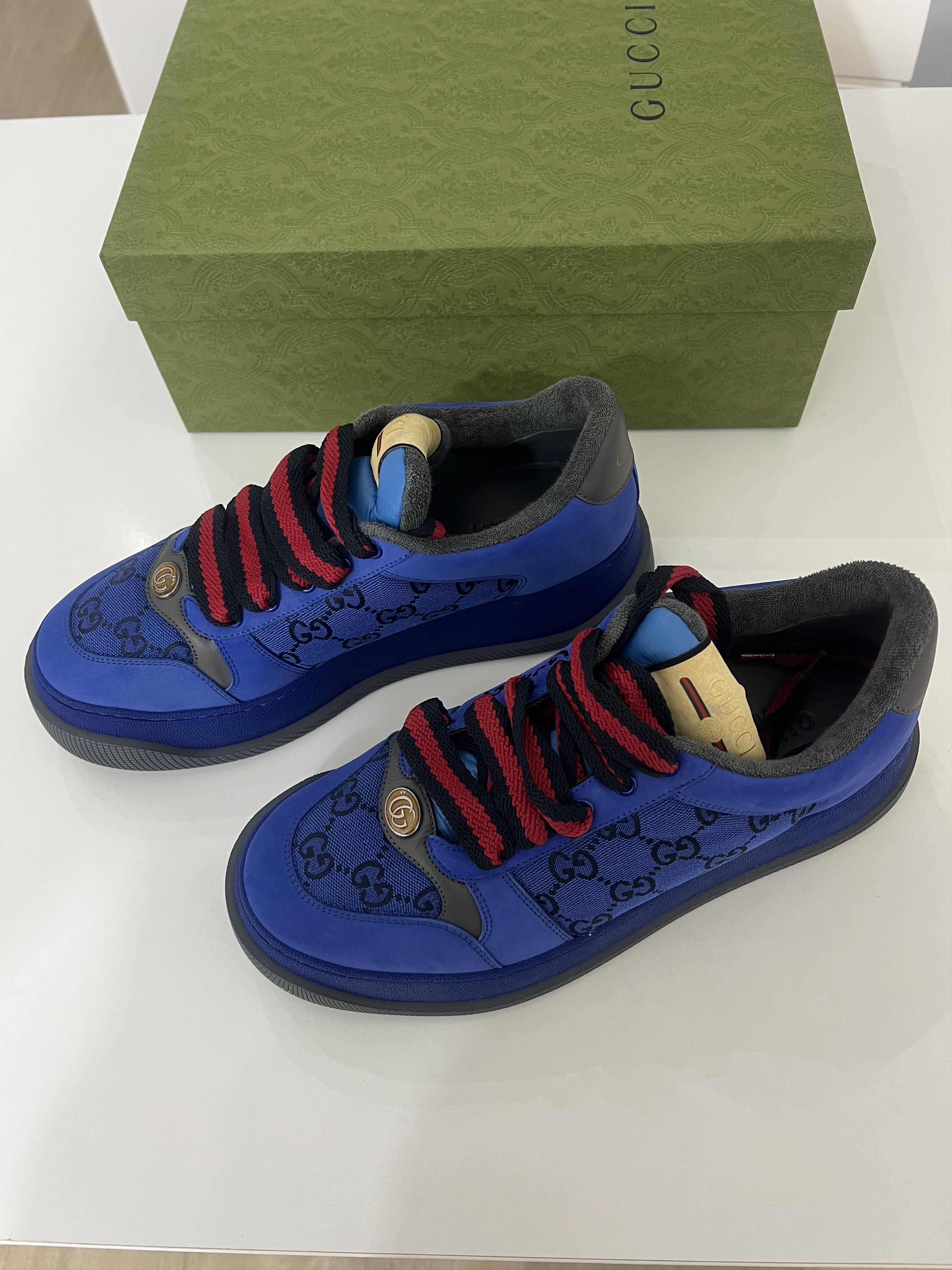 Gucci Gucci Screener Sneaker 'GG Monogram' - Imperial Blue Size 43 Size US 10 / EU 43 - 9 Thumbnail