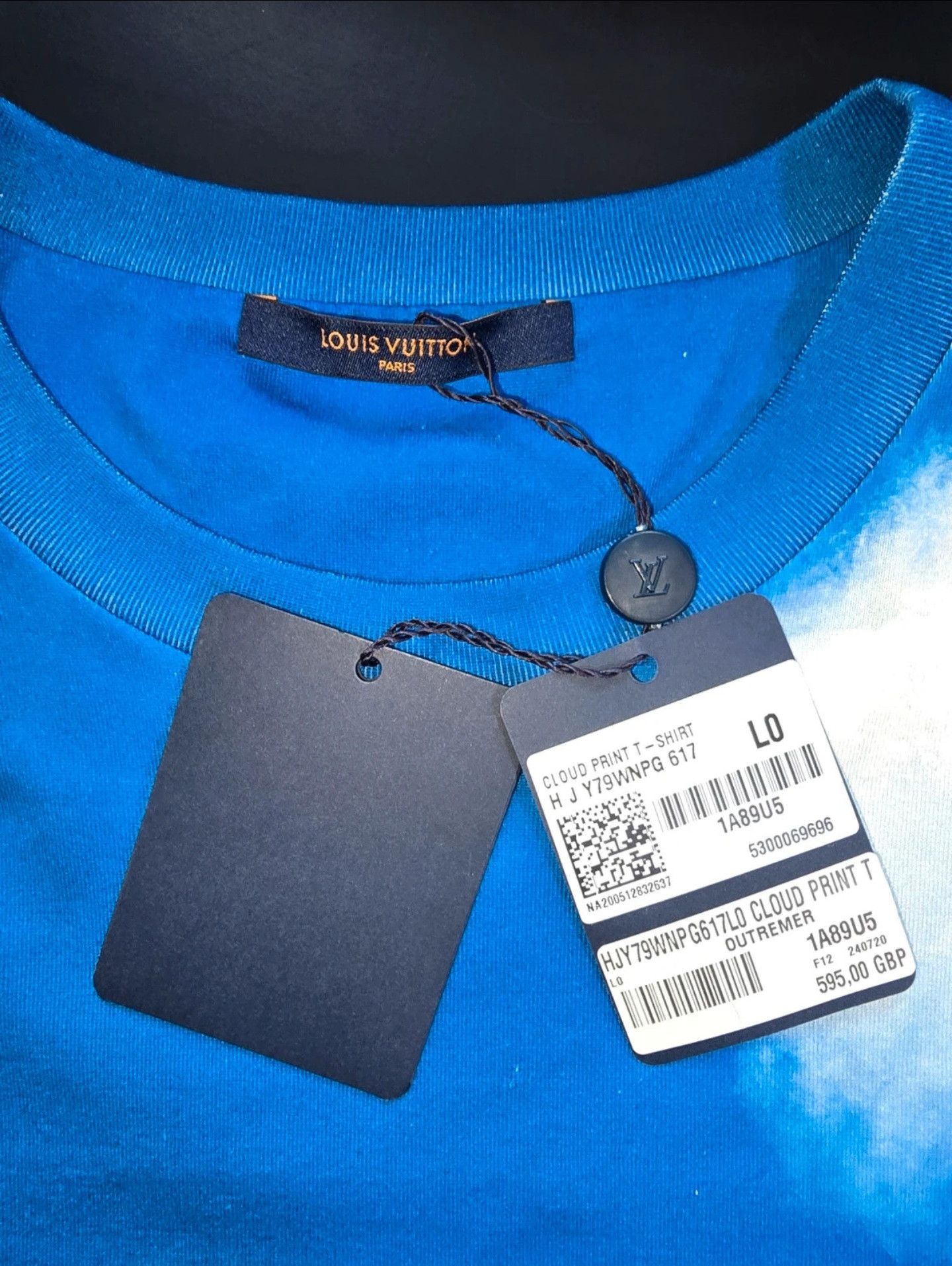Louis Vuitton Louis Vuitton Cloud Print T shirt Size US L / EU 52-54 / 3 - 3 Thumbnail