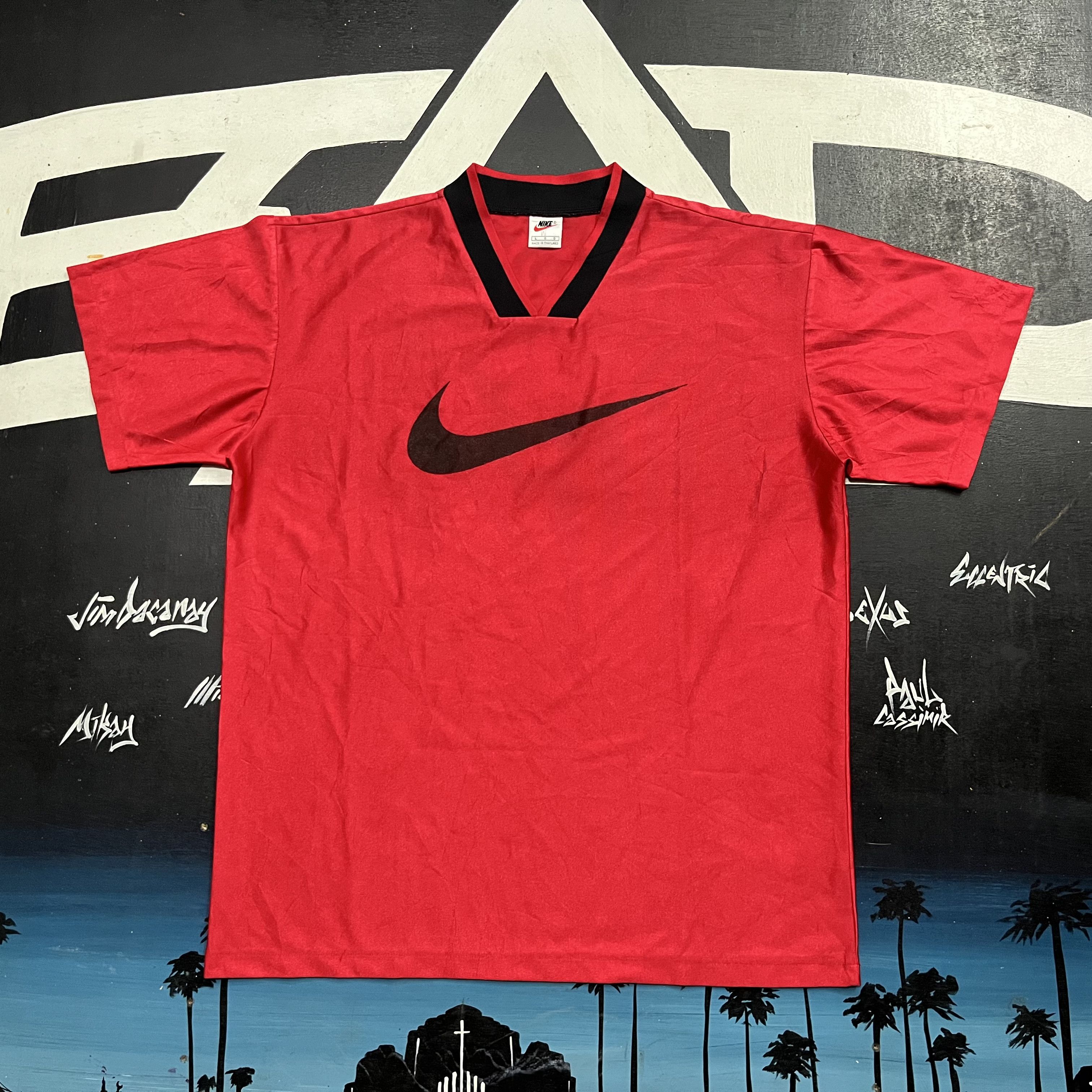 Nike VTG NIKE SWOOSH JERSEY Size US L / EU 52-54 / 3 - 1 Thumbnail