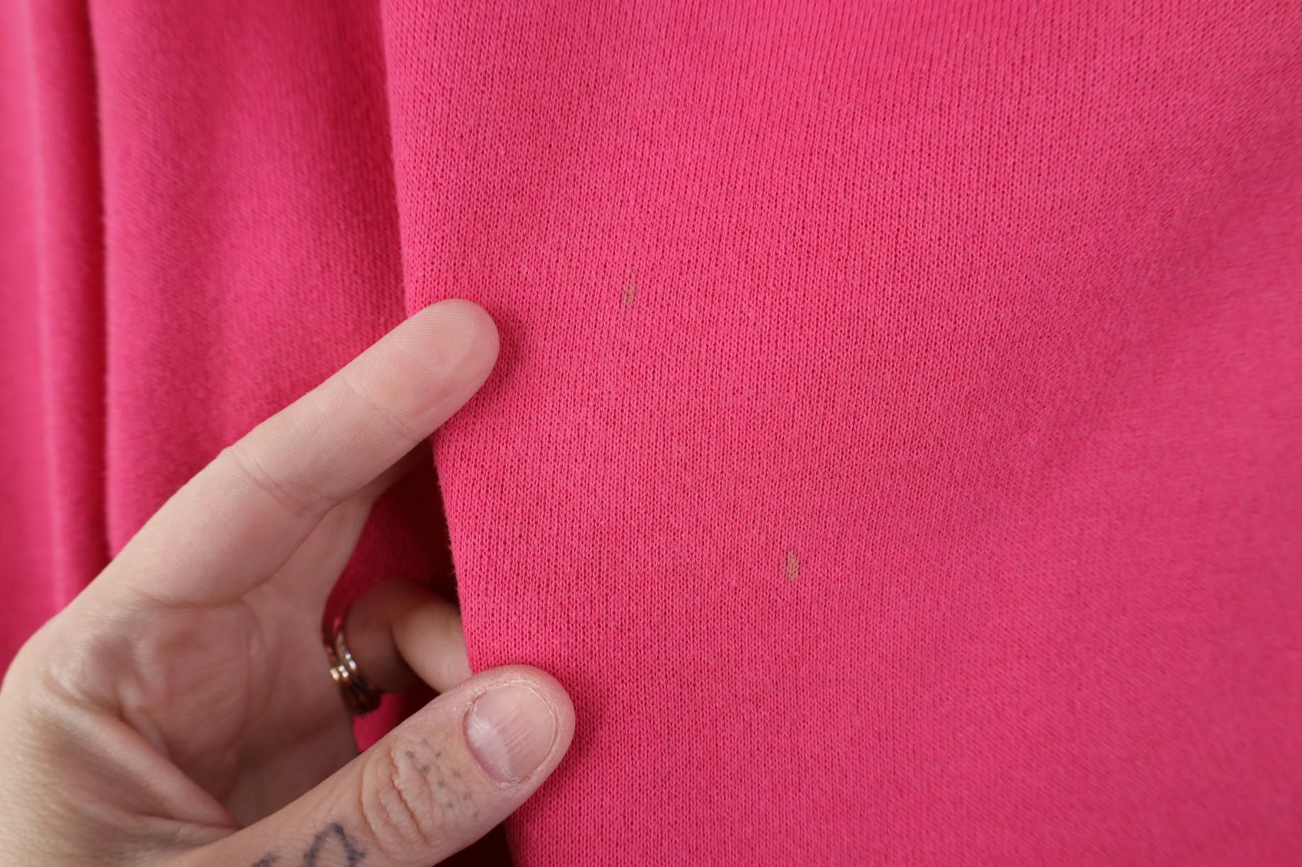 Vintage Vintage 90s Streetwear Blank Crewneck Sweatshirt Pink Size L / US 10 / IT 46 - 5 Thumbnail