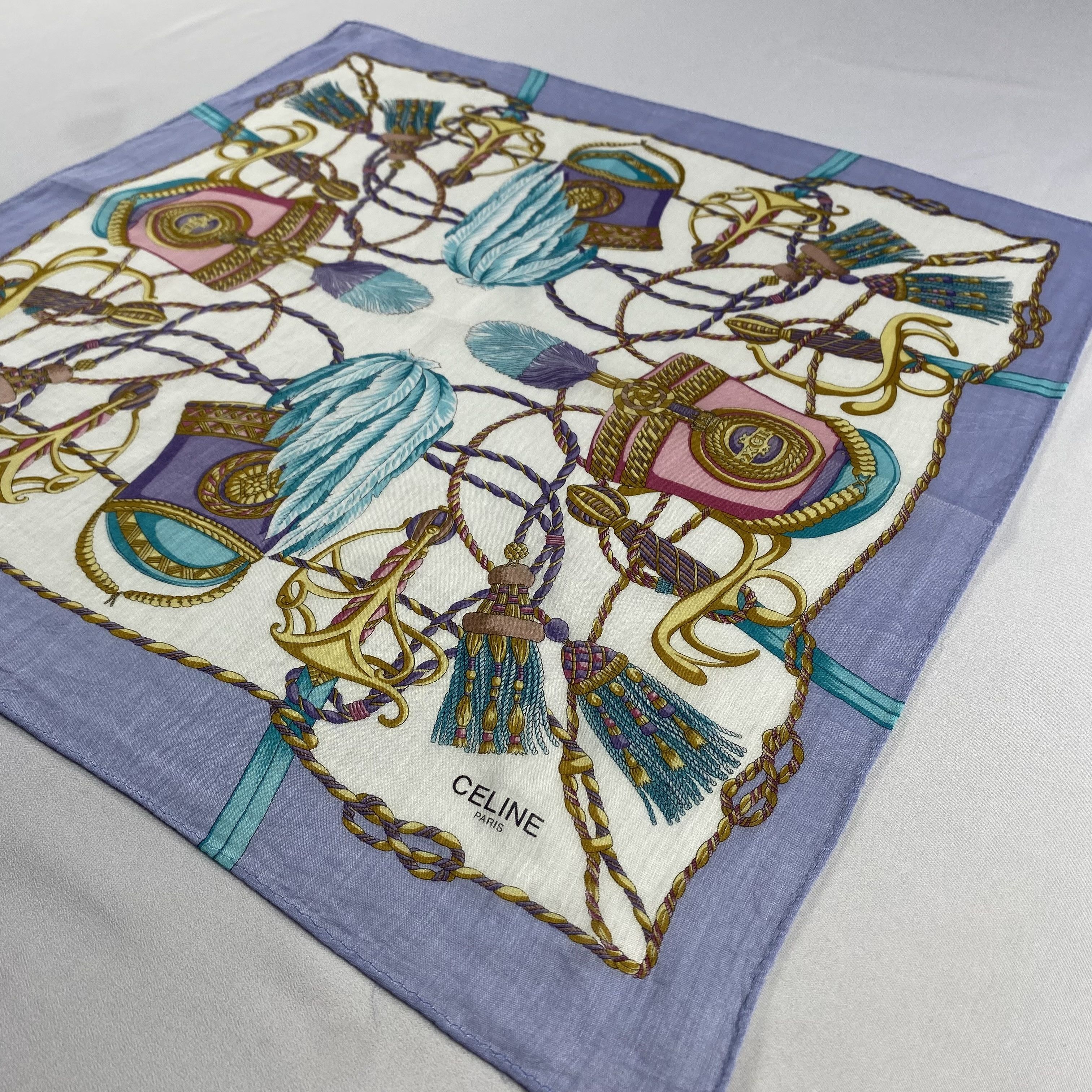 Celine × Vintage Celine Handkerchief / Neckerchief / Bandana-P1199 Size ONE SIZE - 2 Thumbnail