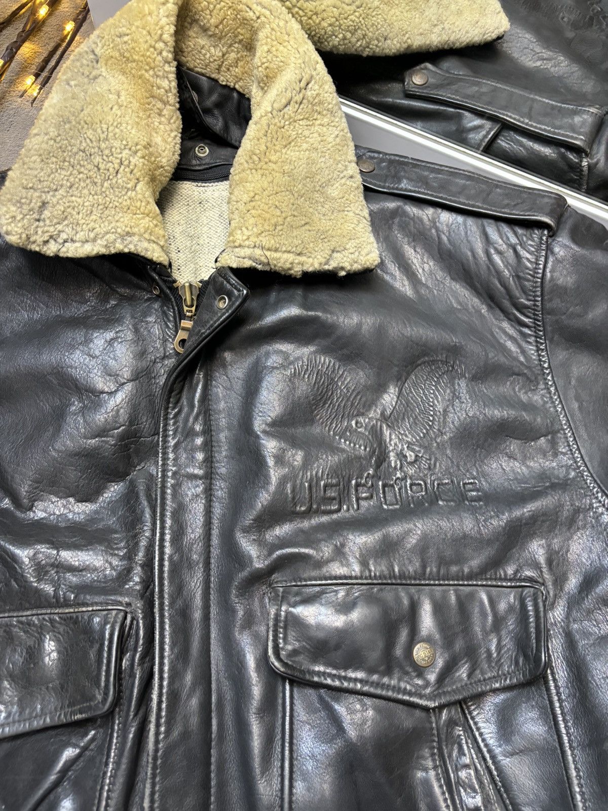 Big Star × If Six Was Nine × Vintage Vintage Aviator Leather Bomber Big Star U.S Army Air Force 8 Size US L / EU 52-54 / 3 - 2 Thumbnail