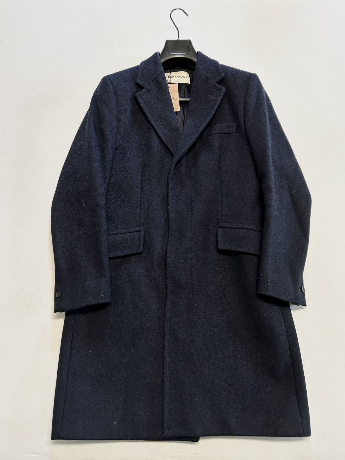 Our Legacy FW2015 Heavy Camel Wool Coat Navy Size US M / EU 48-50 / 2 - 6 Thumbnail