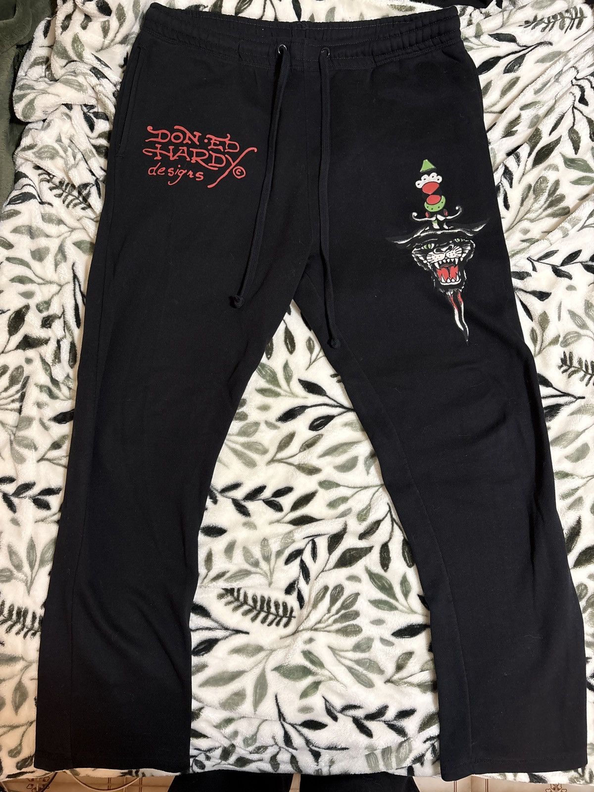 Ed Hardy Ed Hardy Black Tiger Sweatpants Size US 34 / EU 50 - 1 Thumbnail