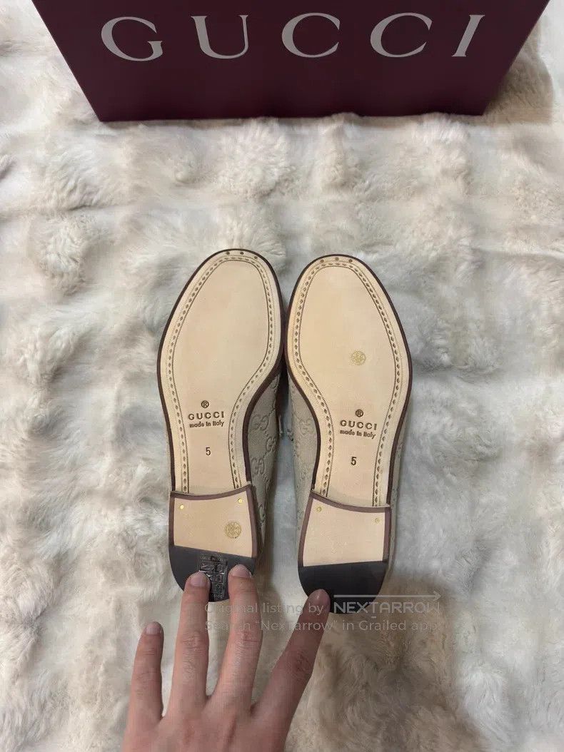 Gucci Guicci Full Print Suede Loafers Size US 6 / EU 39 - 7 Thumbnail