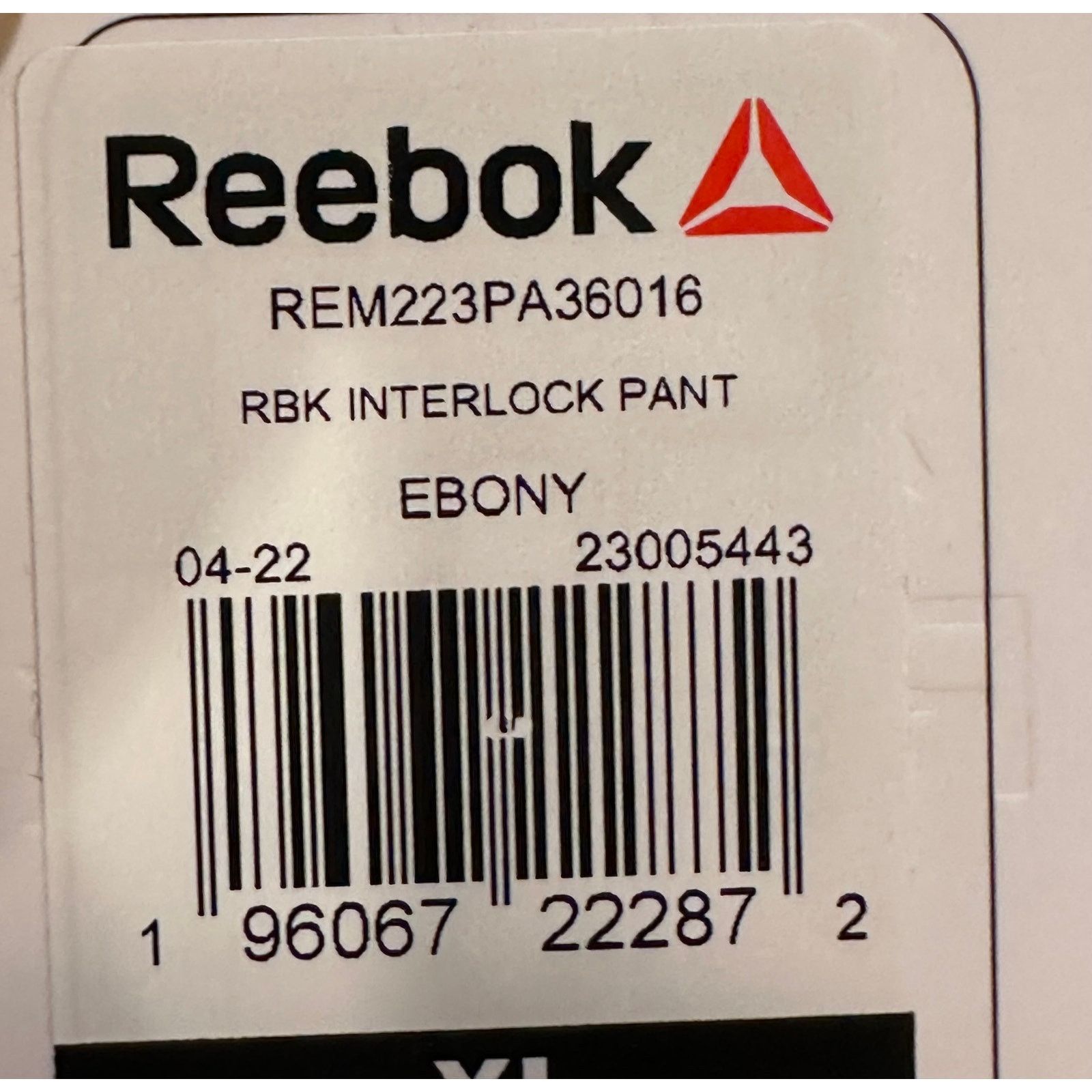 Reebok Reebok Mens Active Interlock Jogger Pants Gray XL Size US 38 / EU 54 - 21 Thumbnail