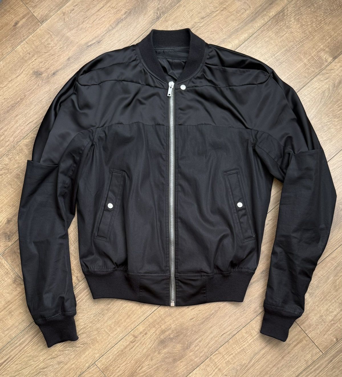 Rick Owens Rick Owens FW21 Gethsemane Girdered Black Bomber Pad Jacket Size US M / EU 48-50 / 2 - 1 Thumbnail