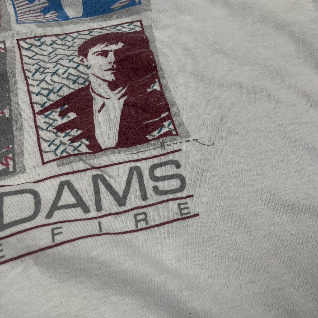 Band Tees Vintage 1987 Bryan Adams Into the Fire Single Stitch T Shirt Size US XL / EU 56 / 4 - 5 Thumbnail