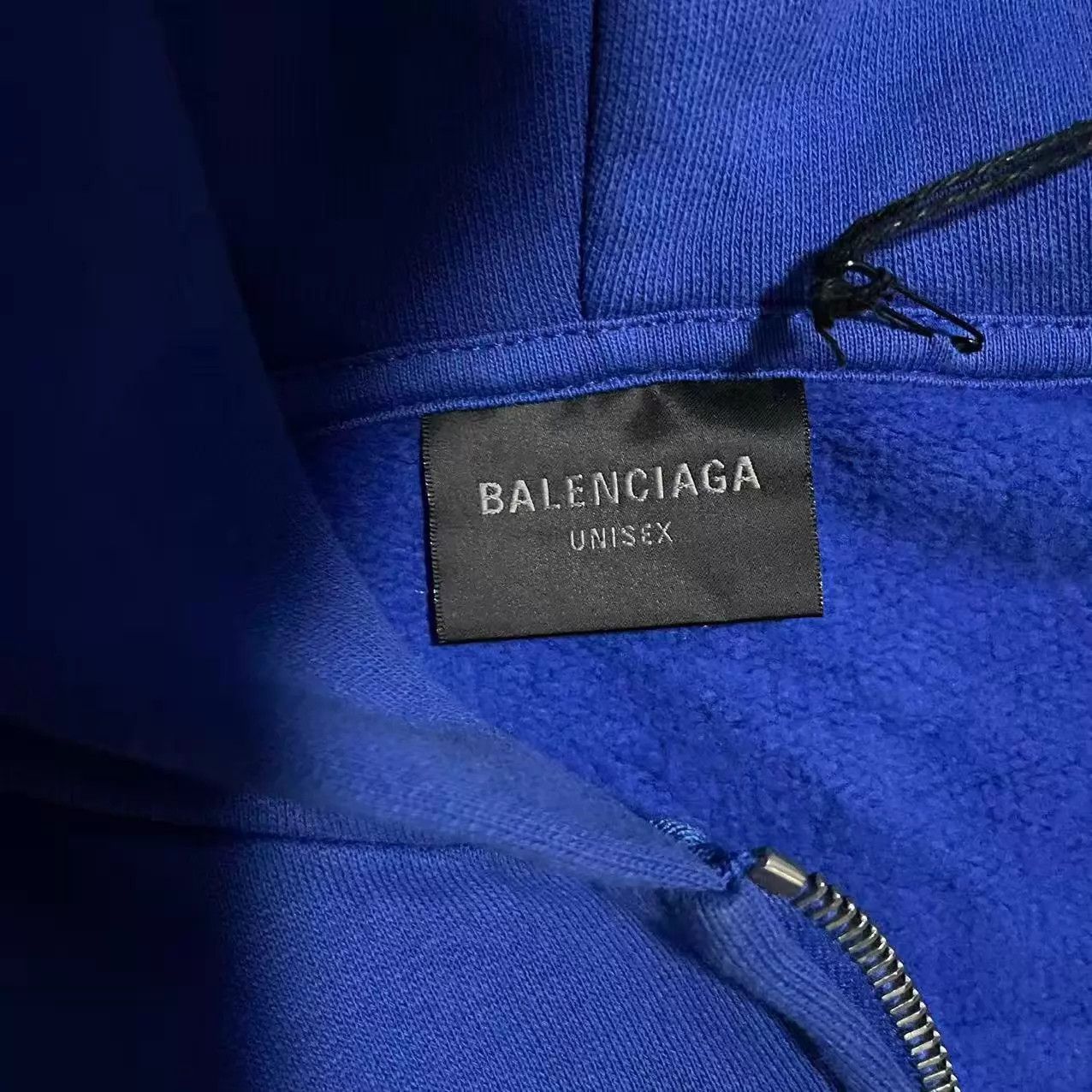 Balenciaga Balenciaga Summer 25 Blue Football Zip Hoodie M Size US M / EU 48-50 / 2 - 3 Thumbnail