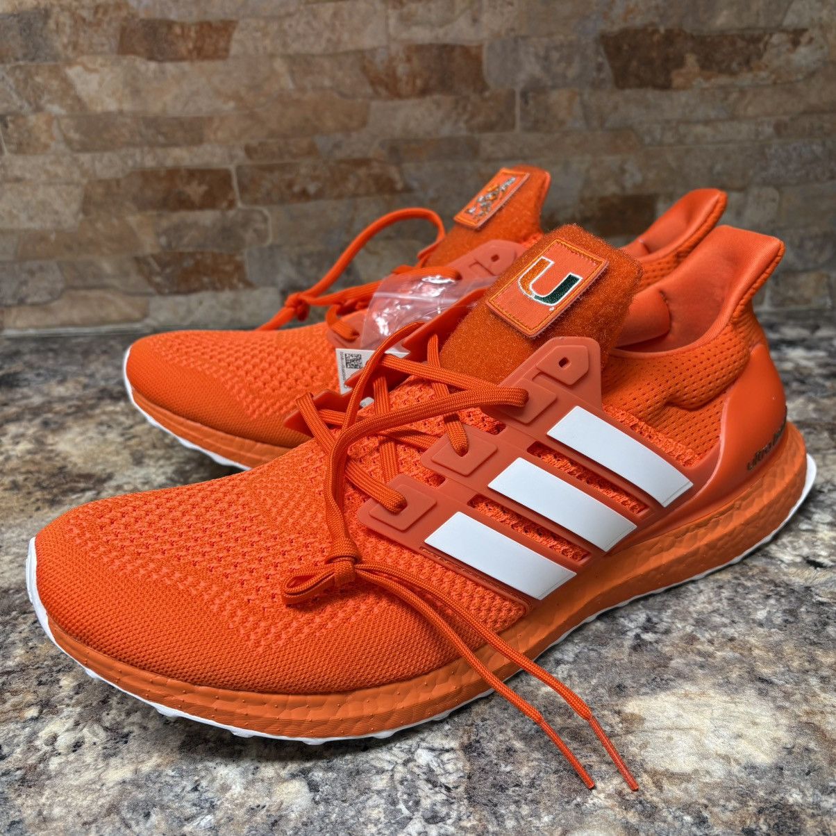 Adidas Adidas UltraBoost 1.0 DNA University Miami Hurricanes 15 Size US 15 / EU 48 - 2 Thumbnail