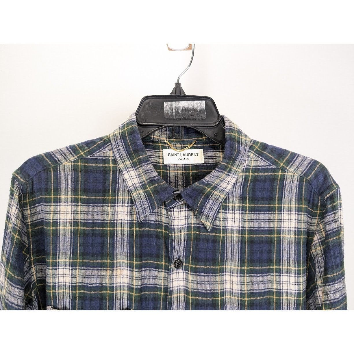 Saint Laurent Paris o1rshd1 CC20 Button Shirt in Multicolor Size US M / EU 48-50 / 2 - 4 Thumbnail