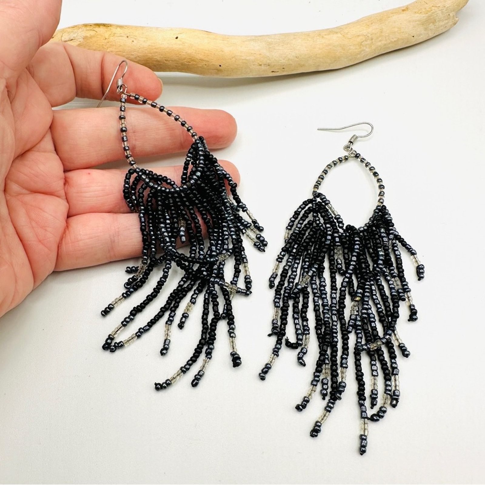 The Unbranded Brand Boho Seed Bead Statement Earrings Size ONE SIZE - 2 Thumbnail