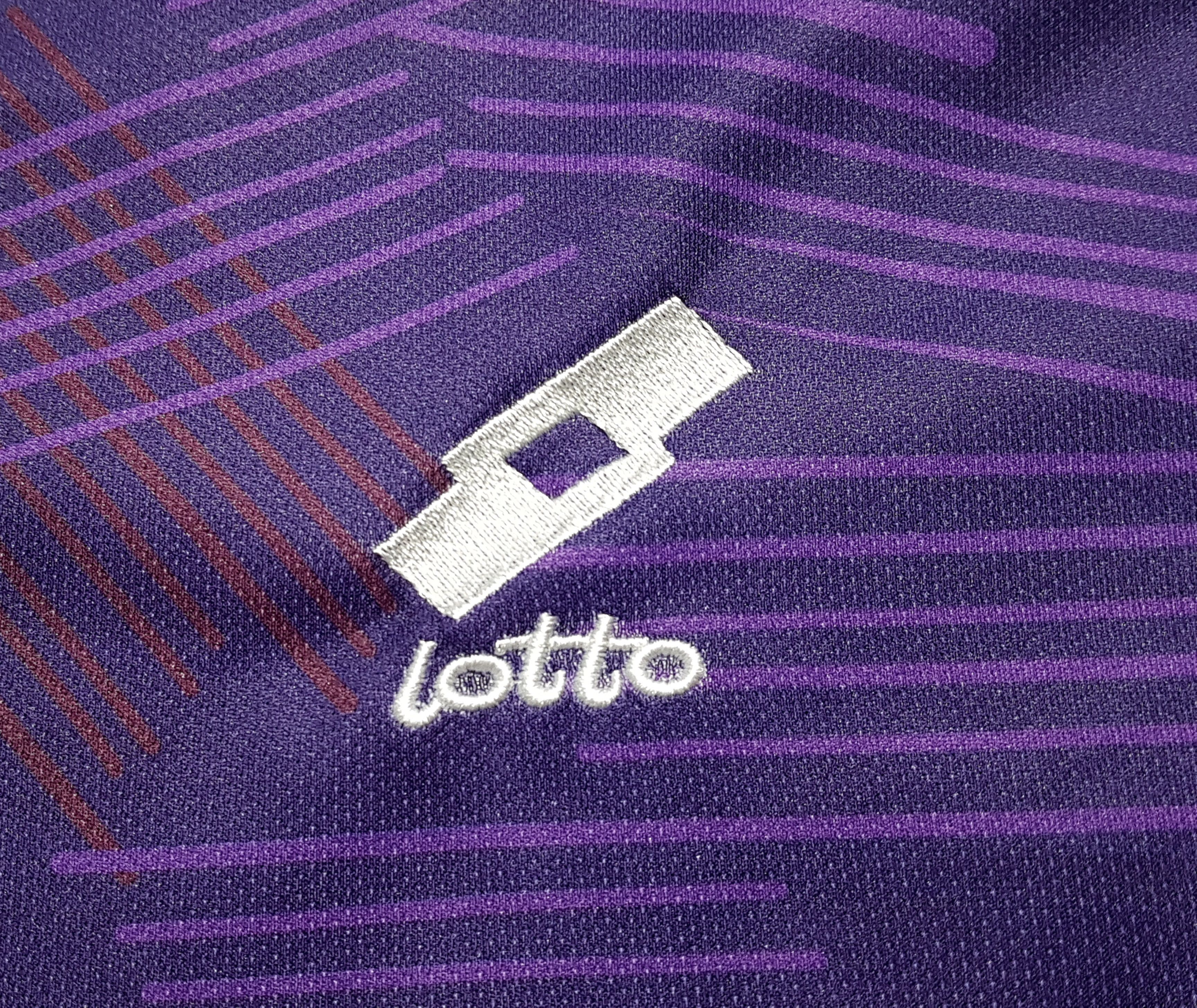 Lotto Fiorentina 1992/1993 Retro Vintage 7UP Soccer Jersey L