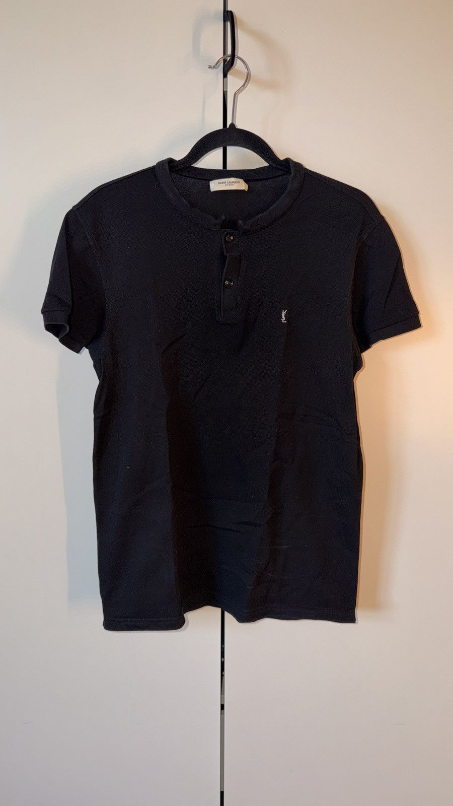 Saint Laurent Paris Saint Laurent collarless polo Size US M / EU 48-50 / 2 - 1 Thumbnail