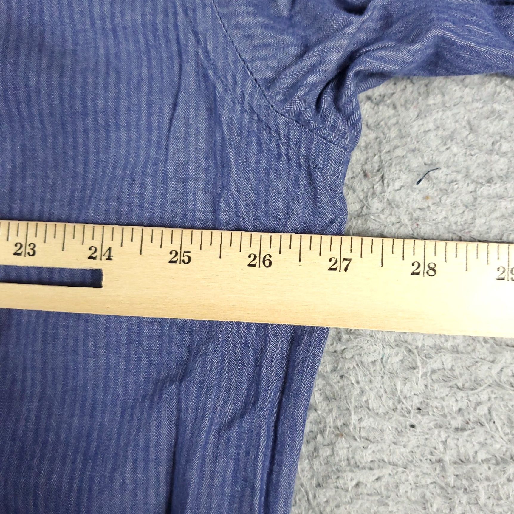 Tommy Hilfiger Tommy Hilfiger Button-Up Shirt Mens 2XL Blue Casual Long Sleeve Regular Fit Size US XXL / EU 58 / 5 - 7 Thumbnail