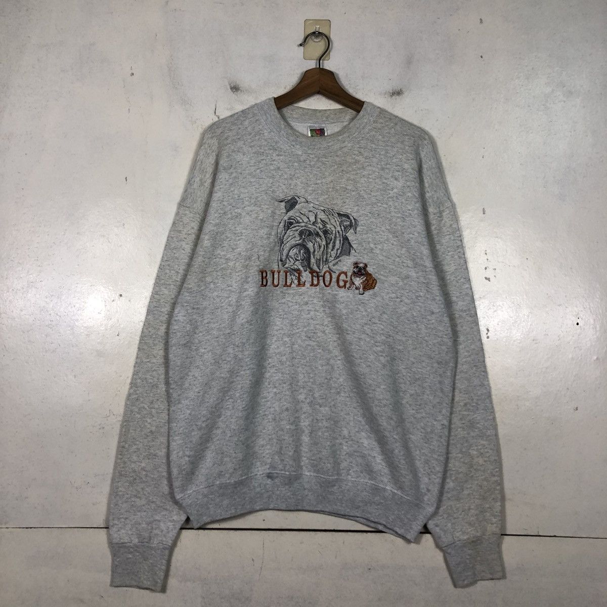 Vintage 📌Vintage Sweatshirt Crewneck Bull Dog Big Logo Embroidery Size US L / EU 52-54 / 3 - 3 Thumbnail