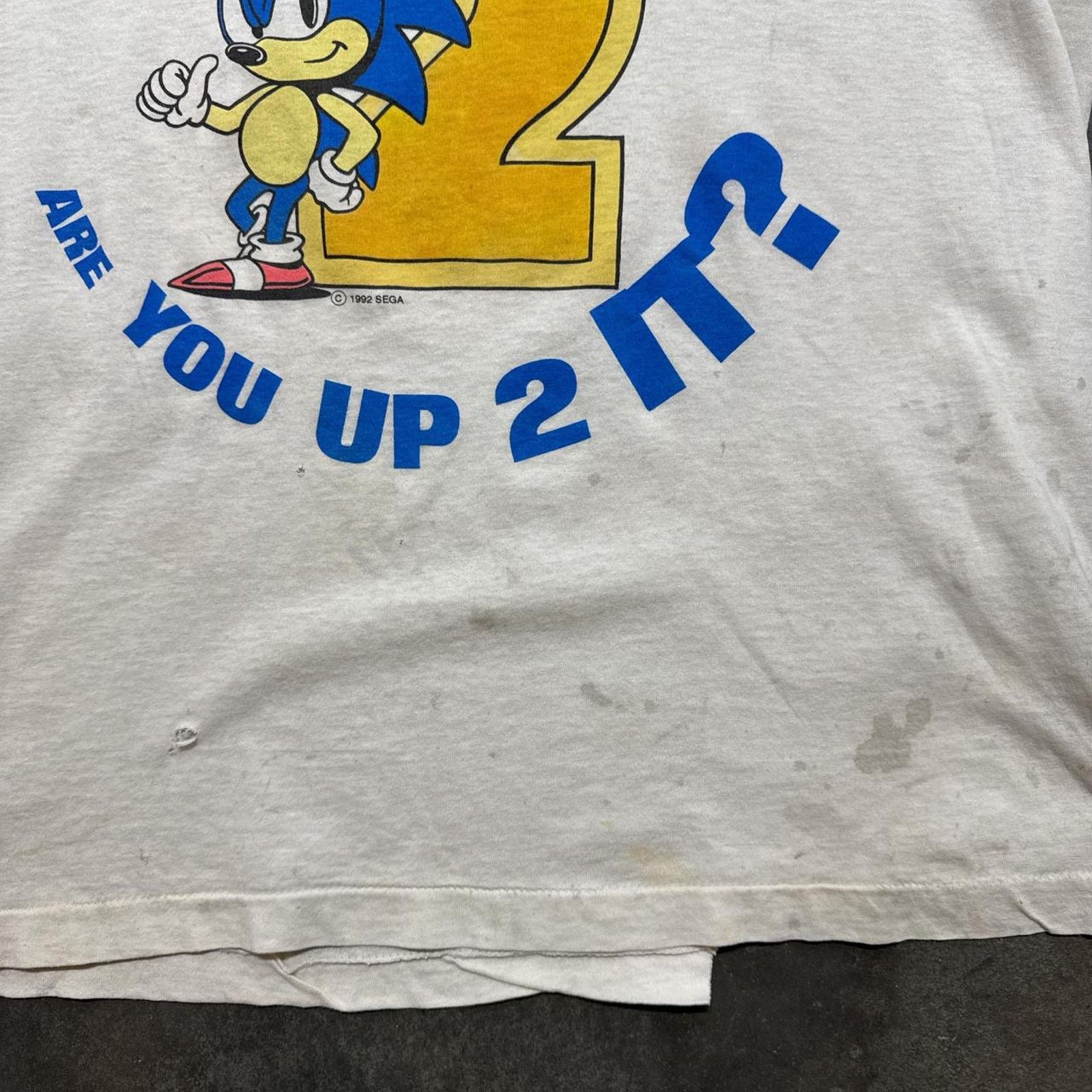 Vintage Sega Sonic The Hedgehog Two Vintage 90s Distressed T-Shirt Size US XL / EU 56 / 4 - 3 Thumbnail