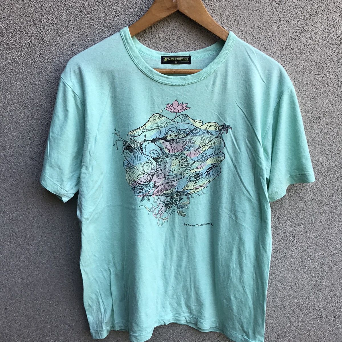 Japanese Brand 24 HOUR TELEVISION murakami tee Size US L / EU 52-54 / 3 - 2 Thumbnail