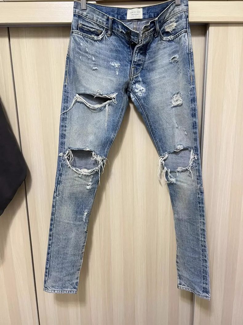 Fear of God Fear of God og first batch of blue cows Size US 28 / EU 44 - 1 Thumbnail