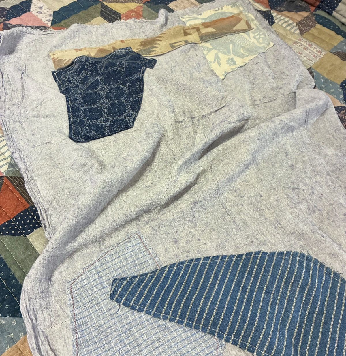 Polo Ralph Lauren CUSTOM POLO RALPH LAUREN PATCHWORK SCARF Size ONE SIZE - 5 Thumbnail